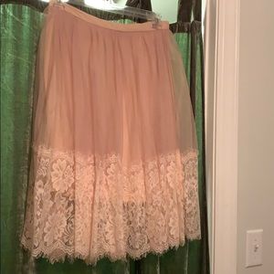 Pink ballet tulle skirt